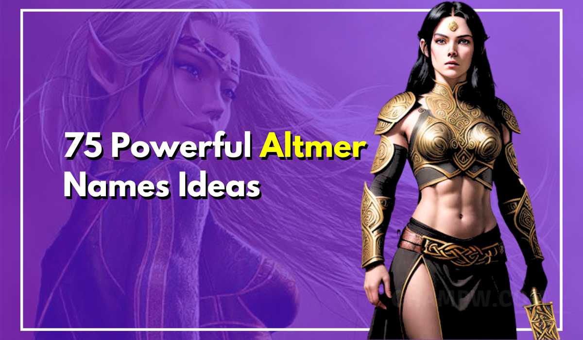 75 Altmer Names Ideas From The Elder Scrolls V You Must Try Today