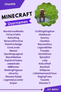 250+ Minecraft Usernames Ideas That Screams Creativity!