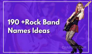 Rock Band Names Ideas