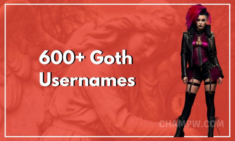 600+ Goth Usernames ideas