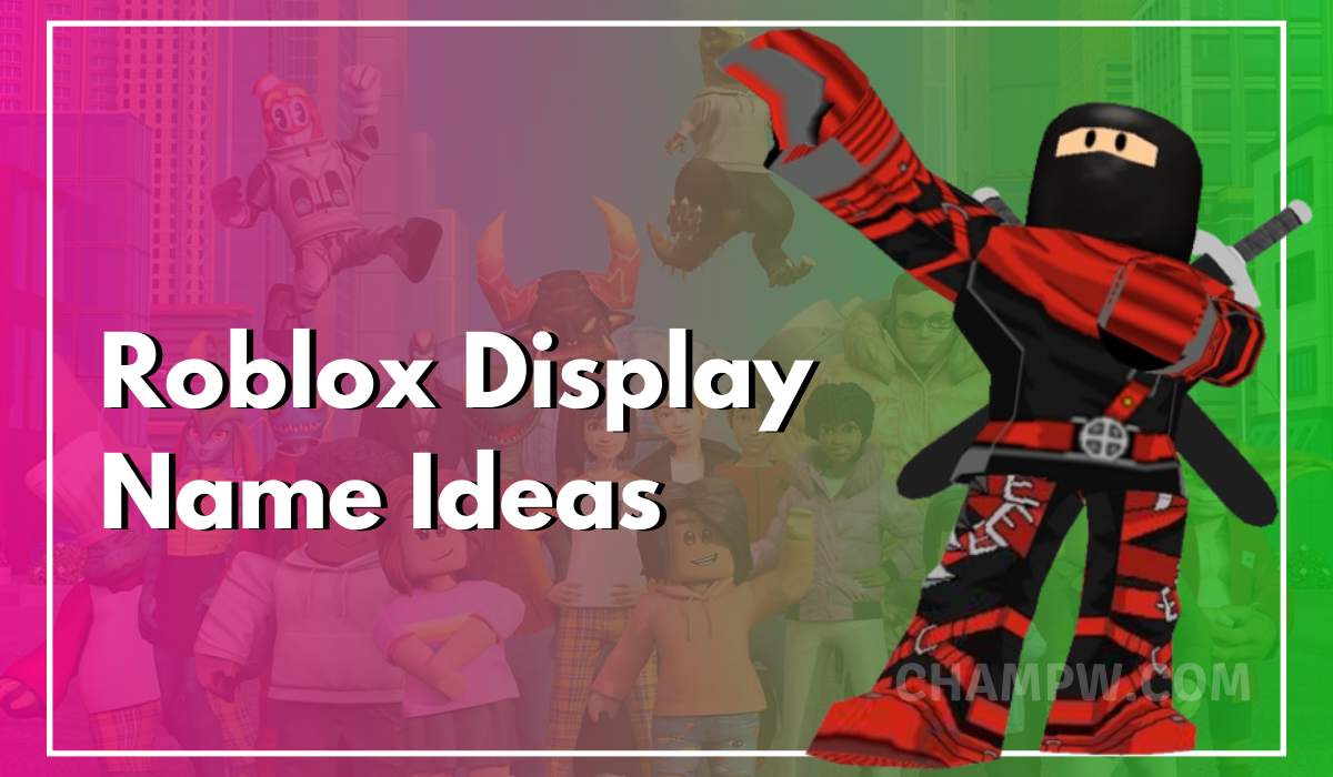 Roblox Display Name Ideas